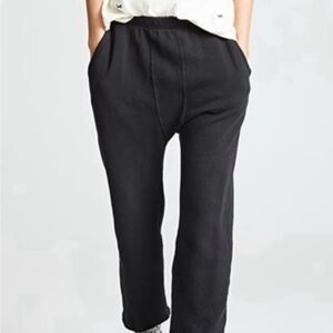 The GREAT Women’s Cotton Drop Crotch Harem Pants Black Size XS Pull-On Slouchy